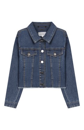 Детская джинсовая куртка GIVENCHY синего цвета по цене 27300 руб., арт. H16059 | Фото 1 Детская джинсовая куртка GIVENCHY синего цвета, арт. H16059 | Фото 1