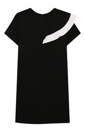 Детское платье GIVENCHY черного цвета по цене 39950 руб., арт. H12114 | Фото 2 Детское платье GIVENCHY черного цвета, арт. H12114 | Фото 2 (Материал внешний: Хлопок, Синтетический материал; Рукава: Короткие; Принт: Без принта; Случай: Повседневный; Ростовка одежда: 10 - 11 лет | 140 - 146см, 12 лет | 152 см, 6 лет | 116 см)