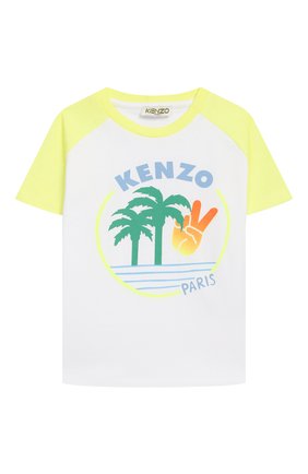 Детская хлопковая футболка KENZO разноцветного цвета по цене 5480 руб., арт. KQ10508 | Фото 1 Детская хлопковая футболка KENZO разноцветного цвета, арт. KQ10508 | Фото 1