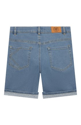 Детские джинсовые шорты KENZO голубого цвета по цене 6620 руб., арт. KQ25618 | Фото 2 Детские джинсовые шорты KENZO голубого цвета, арт. KQ25618 | Фото 2