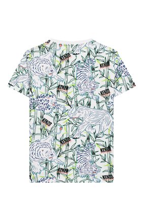 Детская хлопковая футболка KENZO разноцветного цвета по цене 5850 руб., арт. KQ10588 | Фото 2 Детская хлопковая футболка KENZO разноцветного цвета, арт. KQ10588 | Фото 2