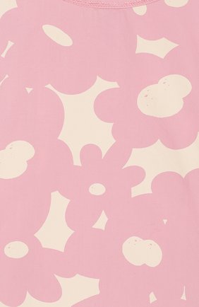 Детское хлопковое платье MARNI розового цвета, арт. M002M1-M00HF | Фото 3 (Рукава: Короткие; Случай: Повседневный; Принт: С принтом; Материал внешний: Хлопок; Девочки Кросс-КТ: Платье-одежда)