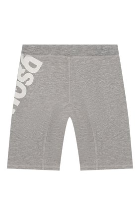 Детские хлопковые шорты DSQUARED2 светло-серого цвета по цене 9925 руб., арт. DQ0432-D00MU | Фото 2 Детские хлопковые шорты DSQUARED2 светло-серого цвета, арт. DQ0432-D00MU | Фото 2