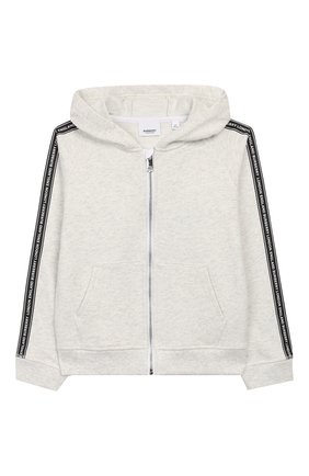 Детский хлопковая толстовка BURBERRY серого цвета по цене 16850 руб., арт. 8028048 | Фото 1 Детский хлопковая толстовка BURBERRY серого цвета, арт. 8028048 | Фото 1