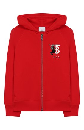 Детский хлопковая толстовка BURBERRY красного цвета по цене 16850 руб., арт. 8026202 | Фото 1 Детский хлопковая толстовка BURBERRY красного цвета, арт. 8026202 | Фото 1