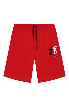 Детские хлопковые шорты BURBERRY красного цвета по цене 10600 руб., арт. 8026190 | Фото 1 Детские хлопковые шорты BURBERRY красного цвета, арт. 8026190 | Фото 1