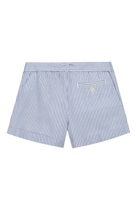 Детские хлопковые шорты POLO RALPH LAUREN голубого цвета по цене 5415 руб., арт. 312784541 | Фото 2 Детские хлопковые шорты POLO RALPH LAUREN голубого цвета, арт. 312784541 | Фото 2
