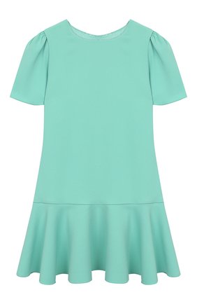 Детское платье DOLCE & GABBANA бирюзового цвета по цене 28450 руб., арт. L52DH4/G7WBH/2-6 | Фото 1 Детское платье DOLCE & GABBANA бирюзового цвета, арт. L52DH4/G7WBH/2-6 | Фото 1