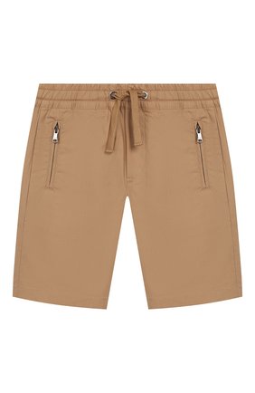 Детские хлопковые шорты DOLCE & GABBANA бежевого цвета по цене 14050 руб., арт. L42Q47/G7WFY/2-6 | Фото 1 Детские хлопковые шорты DOLCE & GABBANA бежевого цвета, арт. L42Q47/G7WFY/2-6 | Фото 1