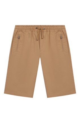 Детские хлопковые шорты DOLCE & GABBANA бежевого цвета по цене 15500 руб., арт. L42Q47/G7WFY/8-14 | Фото 1 Детские хлопковые шорты DOLCE & GABBANA бежевого цвета, арт. L42Q47/G7WFY/8-14 | Фото 1