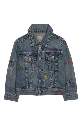 Детская джинсовая куртка POLO RALPH LAUREN голубого цвета по цене 17800 руб., арт. 311783770 | Фото 1 Детская джинсовая куртка POLO RALPH LAUREN голубого цвета, арт. 311783770 | Фото 1 (Рукава: Длинные; Материал внешний: Хлопок, Деним; Кросс-КТ: Сезон: лето, Деним; Ростовка одежда: 18 мес | 86 см)