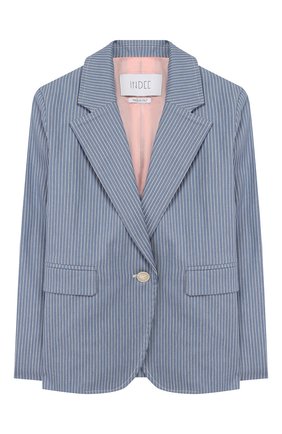 Детский хлопковый жакет INDEE голубого цвета по цене 14550 руб., арт. GRACE/DENIM/8A-10A | Фото 1 Детский хлопковый жакет INDEE голубого цвета, арт. GRACE/DENIM/8A-10A | Фото 1