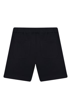 Детские хлопковые шорты BALMAIN синего цвета по цене 23400 руб., арт. 6M6789/MX020/12-16 | Фото 2 Детские хлопковые шорты BALMAIN синего цвета, арт. 6M6789/MX020/12-16 | Фото 2