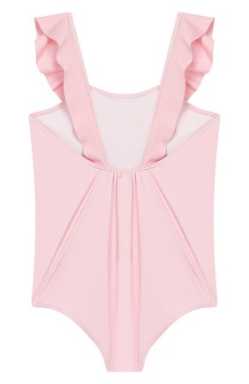 Детского слитный купальник MOSCHINO KID розового цвета по цене 7545 руб., арт. HDL00D/LKA00/10A-14A | Фото 2 Детского слитный купальник MOSCHINO KID розового цвета, арт. HDL00D/LKA00/10A-14A | Фото 2