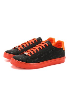 Мужские кожаные кеды PHILIPP PLEIN черного цвета по цене 48700 руб., арт. S20S MSC2660 PLE008N | Фото 1 Мужские кожаные кеды PHILIPP PLEIN черного цвета, арт. S20S MSC2660 PLE008N | Фото 1
