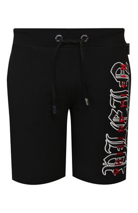 Мужские хлопковые шорты PHILIPP PLEIN черного цвета по цене 45300 руб., арт. P20C MJT1598 PJO002N | Фото 1 Мужские хлопковые шорты PHILIPP PLEIN черного цвета, арт. P20C MJT1598 PJO002N | Фото 1