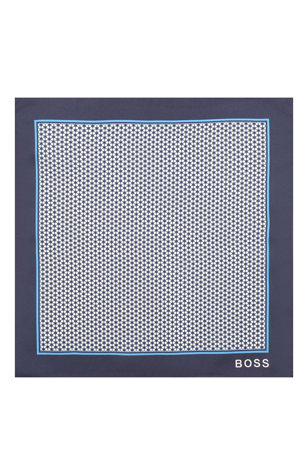 Мужской шелковый платок BOSS синего цвета по цене 4500 руб., арт. 50429469 | Фото 3 Мужской шелковый платок BOSS синего цвета, арт. 50429469 | Фото 3