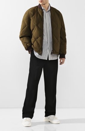 Мужская хлопковая рубашка MAISON MARGIELA черно-белого цвета по цене 29950 руб., арт. S50DL0435/S52652 | Фото 2 Мужская хлопковая рубашка MAISON MARGIELA черно-белого цвета, арт. S50DL0435/S52652 | Фото 2