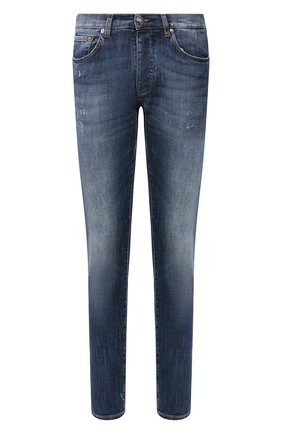 Мужские джинсы 2 MEN JEANS темно-синего цвета по цене 19950 руб., арт. MARC0/YHP3G | Фото 1 Мужские джинсы 2 MEN JEANS темно-синего цвета, арт. MARC0/YHP3G | Фото 1