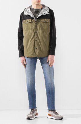 Мужская куртка MONCLER хаки цвета по цене 62900 руб., арт. F1-091-1B714-70-539TM | Фото 2 Мужская куртка MONCLER хаки цвета, арт. F1-091-1B714-70-539TM | Фото 2