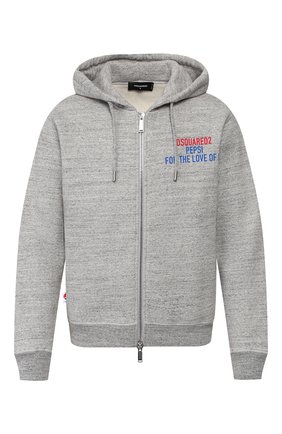 Мужская хлопковая толстовка DSQUARED2 серого цвета по цене 57100 руб., арт. S78HG0022/S25148 | Фото 1 Мужская хлопковая толстовка DSQUARED2 серого цвета, арт. S78HG0022/S25148 | Фото 1