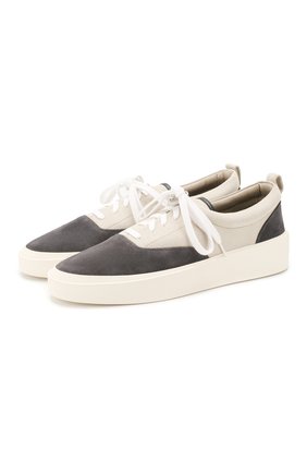 Мужские замшевые кеды FEAR OF GOD темно-серого цвета по цене 35100 руб., арт. C000-7000/SUE | Фото 1 Мужские замшевые кеды FEAR OF GOD темно-серого цвета, арт. C000-7000/SUE | Фото 1