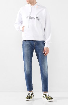 Мужские текстильные кеды BAPE зеленого цвета по цене 19950 руб., арт. 1G30191001 | Фото 2 Мужские текстильные кеды BAPE зеленого цвета, арт. 1G30191001 | Фото 2