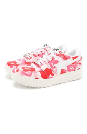 Мужские текстильные кеды BAPE розового цвета по цене 19950 руб., арт. 1G30191001 | Фото 1 Мужские текстильные кеды BAPE розового цвета, арт. 1G30191001 | Фото 1