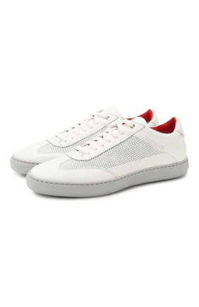 Мужские кожаные кеды SANTONI белого цвета по цене 42350 руб., арт. MSAM21339GRPXDFRI50 | Фото 1 Мужские кожаные кеды SANTONI белого цвета, арт. MSAM21339GRPXDFRI50 | Фото 1