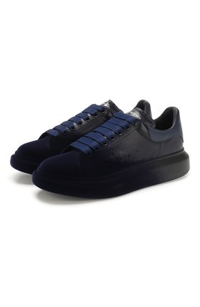 Мужские кожаные кеды ALEXANDER MCQUEEN темно-синего цвета по цене 51400 руб., арт. 575415/WHWM1 | Фото 1 Мужские кожаные кеды ALEXANDER MCQUEEN темно-синего цвета, арт. 575415/WHWM1 | Фото 1