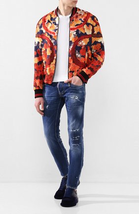 Мужские кожаные кеды ALEXANDER MCQUEEN темно-синего цвета по цене 51400 руб., арт. 575415/WHWM1 | Фото 2 Мужские кожаные кеды ALEXANDER MCQUEEN темно-синего цвета, арт. 575415/WHWM1 | Фото 2