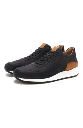 Мужские замшевые кроссовки TOD’S темно-синего цвета по цене 44750 руб., арт. XXM56B0CP30NXP | Фото 1 Мужские замшевые кроссовки TOD’S темно-синего цвета, арт. XXM56B0CP30NXP | Фото 1