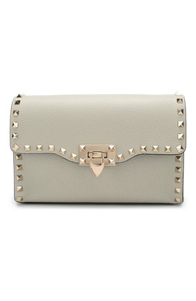 Женская сумка valentino garavani rockstud medium VALENTINO светло-серого цвета по цене 79300 руб., арт. TW0B0181/VSF | Фото 1 Женская сумка valentino garavani rockstud medium VALENTINO светло-серого цвета, арт. TW0B0181/VSF | Фото 1
