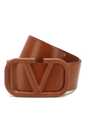 Женский кожаный ремень valentino garavani VALENTINO коричневого цвета по цене 59950 руб., арт. TW0T0S10/YEE | Фото 1 Женский кожаный ремень valentino garavani VALENTINO коричневого цвета, арт. TW0T0S10/YEE | Фото 1