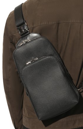 Мужской кожаный рюкзак TOM FORD черного цвета по цене 169500 руб., арт. H0420P-LCL080 | Фото 2 Мужской кожаный рюкзак TOM FORD черного цвета, арт. H0420P-LCL080 | Фото 2