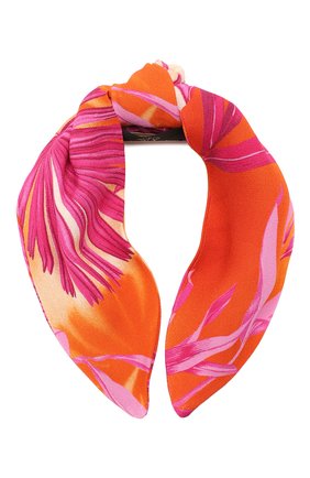 Женский ободок для волос VERSACE фуксия цвета по цене 27150 руб., арт. ICER001/A234694 | Фото 1 Женский ободок для волос VERSACE фуксия цвета, арт. ICER001/A234694 | Фото 1