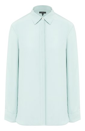 Женская шелковая рубашка RAG&BONE голубого цвета по цене 33150 руб., арт. WAW19HA0227122 | Фото 1 Женская шелковая рубашка RAG&BONE голубого цвета, арт. WAW19HA0227122 | Фото 1