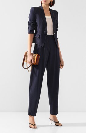 Женский жакет из вискозы GIORGIO ARMANI синего цвета по цене 192000 руб., арт. 0SHGG0EH/T00G8 | Фото 2 Женский жакет из вискозы GIORGIO ARMANI синего цвета, арт. 0SHGG0EH/T00G8 | Фото 2