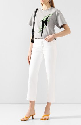 Женская хлопковая футболка ISABEL MARANT серого цвета по цене 15950 руб., арт. TS0462-20P032I/YATES | Фото 2 Женская хлопковая футболка ISABEL MARANT серого цвета, арт. TS0462-20P032I/YATES | Фото 2