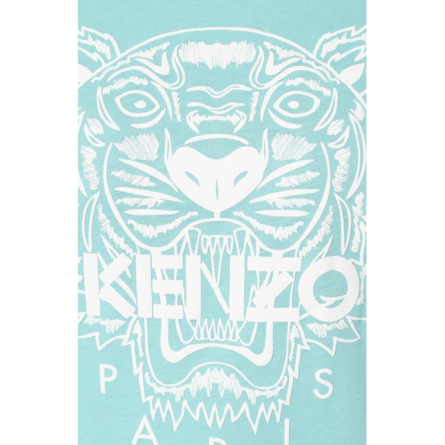 Хлопковая футболка Kenzo 10971034