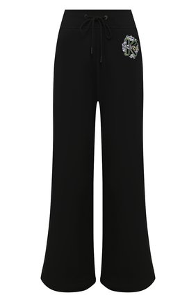 Женские хлопковые брюки KENZO черного цвета по цене 15800 руб., арт. FA52PA718962 | Фото 1 Женские хлопковые брюки KENZO черного цвета, арт. FA52PA718962 | Фото 1