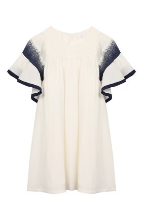 Детское хлопковое платье CHLOÉ белого цвета по цене 25900 руб., арт. C12772 | Фото 1 Детское хлопковое платье CHLOÉ белого цвета, арт. C12772 | Фото 1