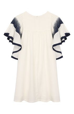 Детское хлопковое платье CHLOÉ белого цвета по цене 25900 руб., арт. C12772 | Фото 2 Детское хлопковое платье CHLOÉ белого цвета, арт. C12772 | Фото 2