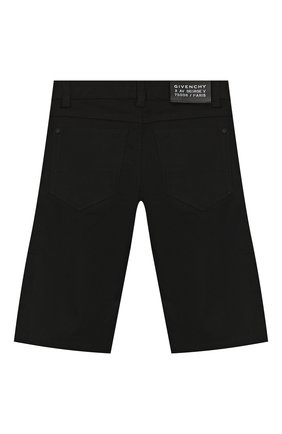 Детские шорты GIVENCHY черного цвета по цене 16300 руб., арт. H24084 | Фото 2 Детские шорты GIVENCHY черного цвета, арт. H24084 | Фото 2