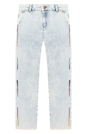 Детские джинсы INDEE голубого цвета по цене 7995 руб., арт. GLADYS/DENIM/12A-18A | Фото 1 Детские джинсы INDEE голубого цвета, арт. GLADYS/DENIM/12A-18A | Фото 1