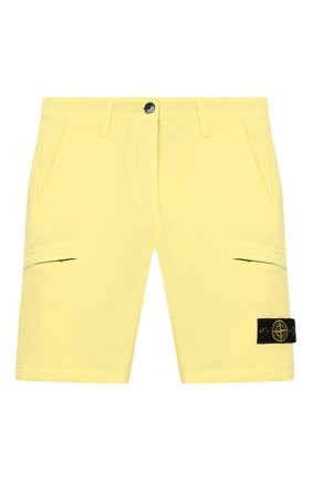 Детские хлопковые шорты STONE ISLAND желтого цвета по цене 9900 руб., арт. 7216L0512/6-8 | Фото 1 Детские хлопковые шорты STONE ISLAND желтого цвета, арт. 7216L0512/6-8 | Фото 1