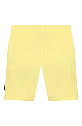 Детские хлопковые шорты STONE ISLAND желтого цвета по цене 9900 руб., арт. 7216L0512/6-8 | Фото 2 Детские хлопковые шорты STONE ISLAND желтого цвета, арт. 7216L0512/6-8 | Фото 2
