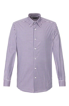 Мужская хлопковая рубашка ERMENEGILDO ZEGNA фиолетового цвета по цене 21250 руб., арт. UUX11/SAL2 | Фото 1 Мужская хлопковая рубашка ERMENEGILDO ZEGNA фиолетового цвета, арт. UUX11/SAL2 | Фото 1