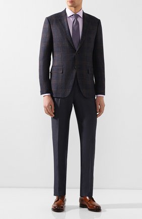 Мужская хлопковая сорочка CORNELIANI сиреневого цвета по цене 25100 руб., арт. 85P100-0111264/00 | Фото 2 Мужская хлопковая сорочка CORNELIANI сиреневого цвета, арт. 85P100-0111264/00 | Фото 2 (Рукава: Длинные; Длина (для топов): Стандартные; Материал внешний: Хлопок; Случай: Формальный; Принт: Однотонные; Манжеты: На пуговицах; Мужское Кросс-КТ: Сорочка-одежда; Воротник: Акула)