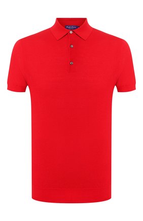 Мужское поло из смеси шелка и хлопка RALPH LAUREN красного цвета по цене 78750 руб., арт. 790799228 | Фото 1 Мужское поло из смеси шелка и хлопка RALPH LAUREN красного цвета, арт. 790799228 | Фото 1